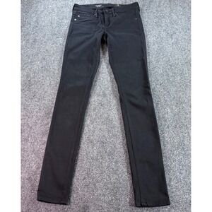 AG Adriano Goldschmied The Legging‎ Women 24R Black Super Skinny Sateen Jeans